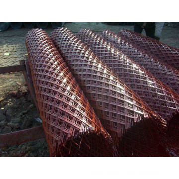 Hot dip galvanized diamond mesh, heavy steel mesh